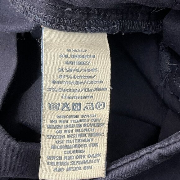 Boden Navy Blue Dress Pants Women's 6L 30 Waist Slim Fit Ankle Cropped Career - Picture 11 of 12